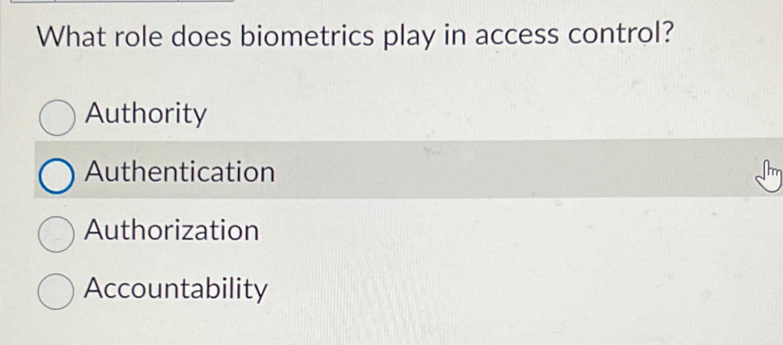 What role does biometrics play in access