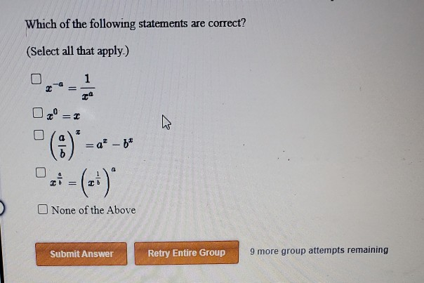 Solved Which of the following statements are correct? | Chegg.com
