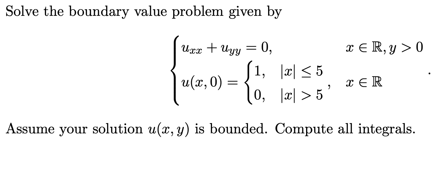 Solved Solve the boundary value problem given | Chegg.com