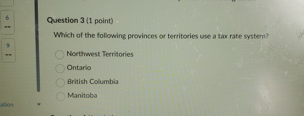 Solved 6Question 3 (1 ﻿point)Which Of The Following | Chegg.com