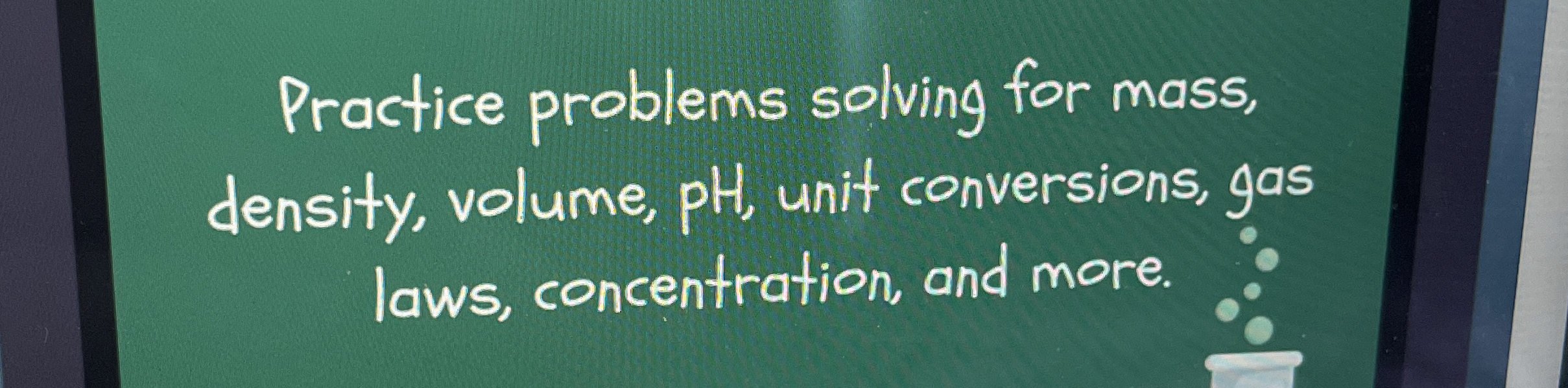 Practice problems solving for mass, density, volume, | Chegg.com
