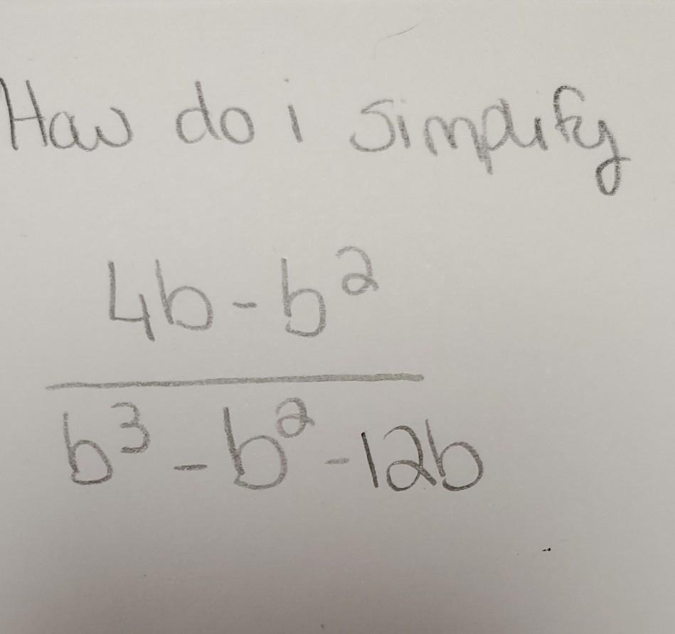 Solved How do i simplify 4b-ba b3-ba-lab | Chegg.com