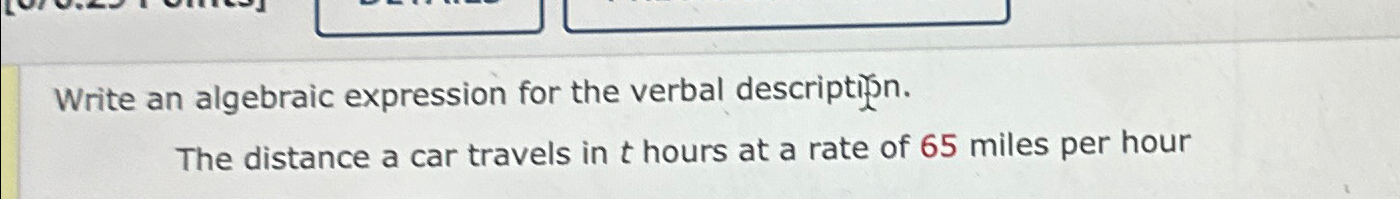 Solved Write an algebraic expression for the verbal | Chegg.com