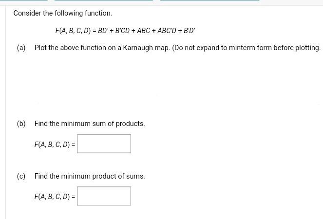 Solved Consider The Following Function. | Chegg.com