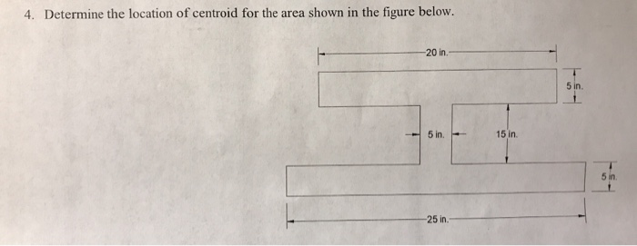 Solved 4. Determine the location of centroid for the area | Chegg.com