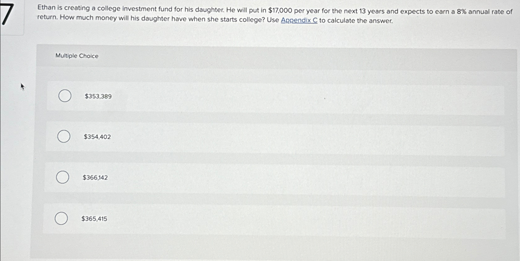 Ethan is creating a college investment fund for his