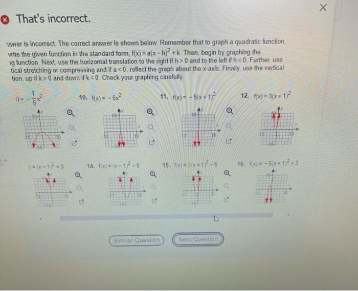Solved Х X That's incorrect. nswer is incorrect. The correct | Chegg.com