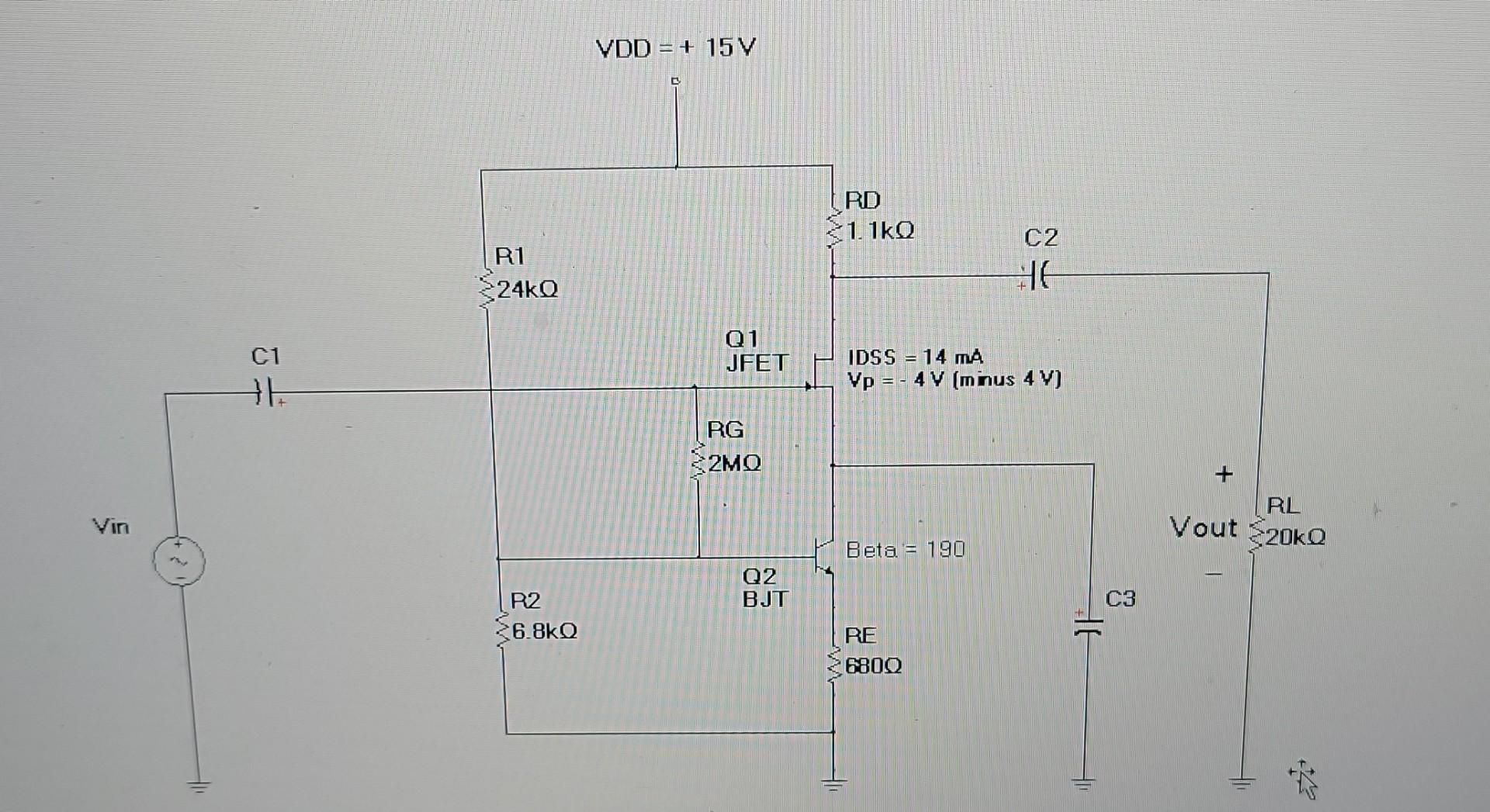 g) CollectorEmitter Voltage VCE of transistor Q2