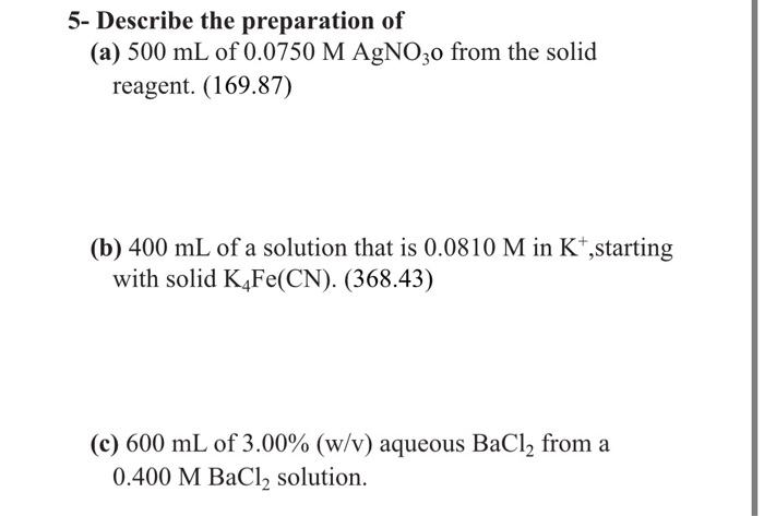 Solved Units Of Concentration Name Units Symbol Molarity Chegg Com