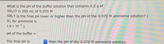 Solved What is the pH of the buffer solution that contains | Chegg.com