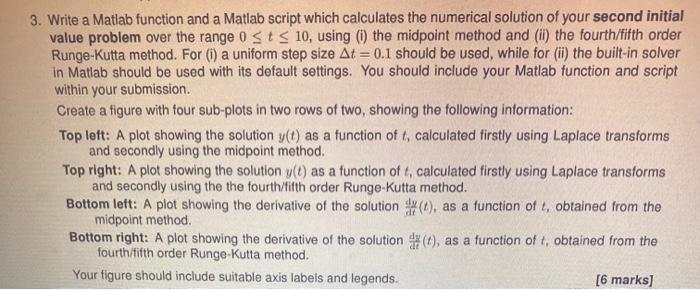 Solved 3. Write a Matlab function and a Matlab script which | Chegg.com