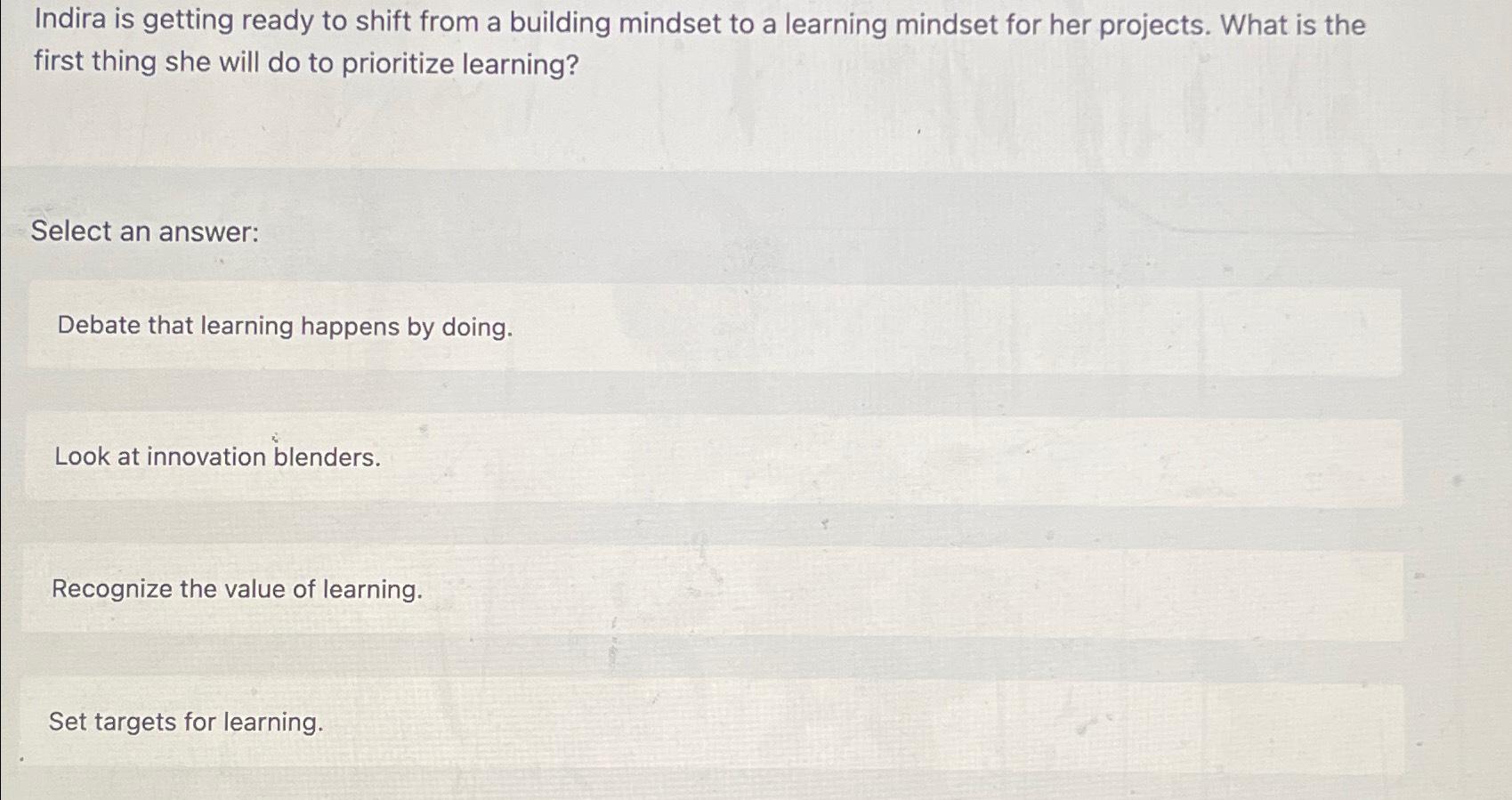 Solved Indira is getting ready to shift from a building