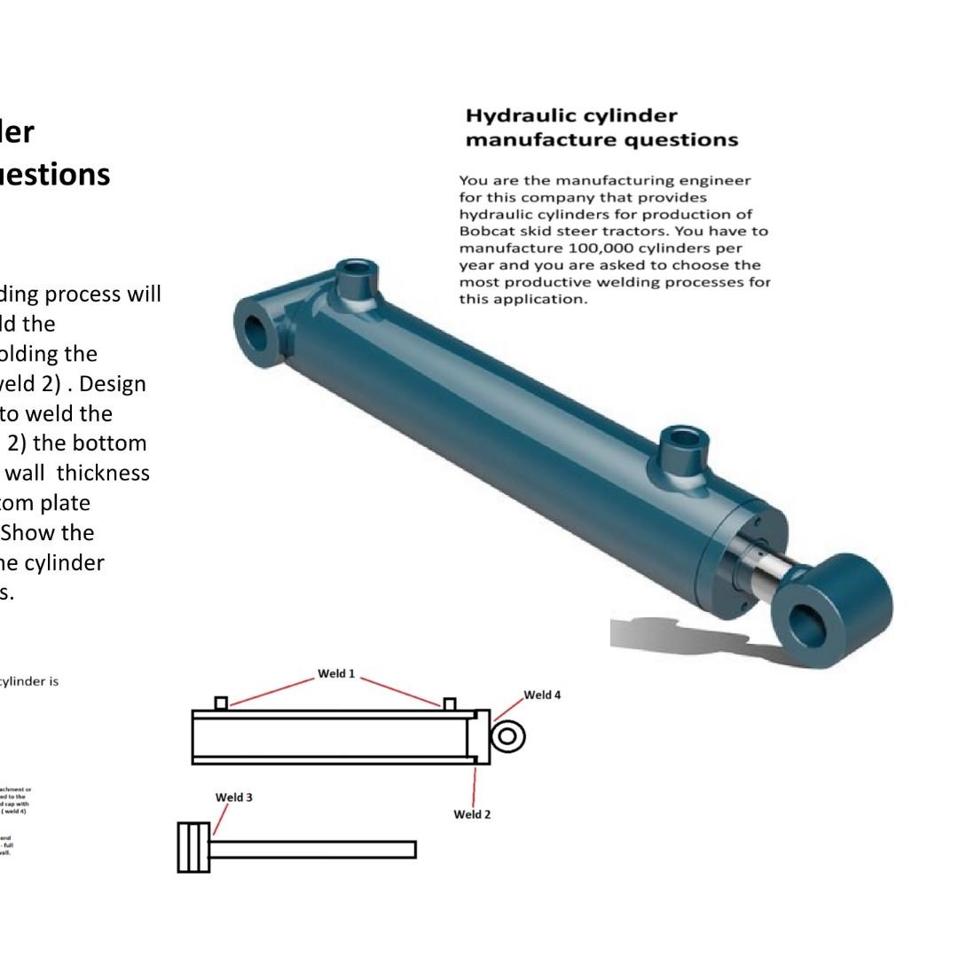 Solved Hydraulic Cylinder Manufacture Questions Hydraulic | Chegg.com