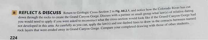 Solved B REFLECT \& DISCUSS Return To Geologic Cross-Section | Chegg.com