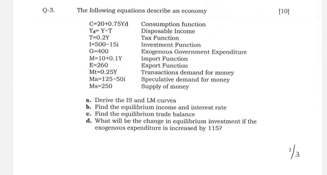 Solved Please Answer This Macroeconomics Question In Detail | Chegg.com