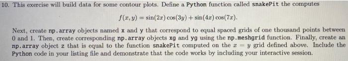 Solved Please answer #13 ONLY in PYTHON CODE using | Chegg.com