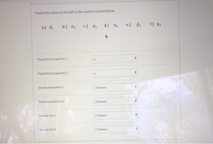 Solved Match The Name On The Left To The Correct Symbol | Chegg.com