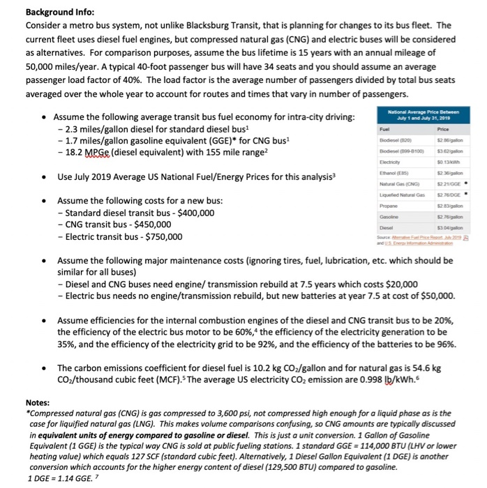 Background Info Consider A Metro Bus System Not Chegg Com
