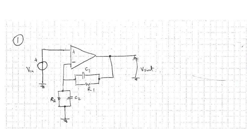 Solved For each op-amp circuit diagram: - Derive the | Chegg.com image.