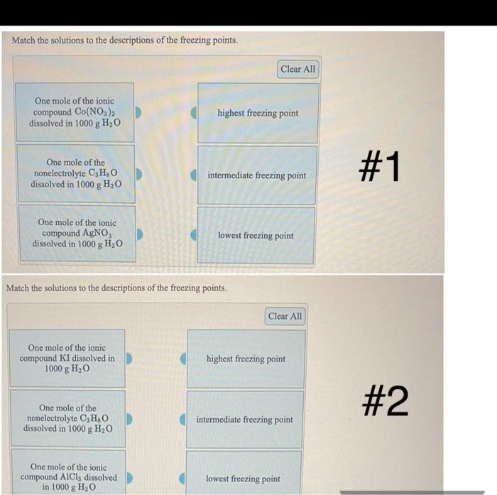 Solved Match the solutions to the descriptions of the | Chegg.com