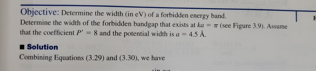 Solved F Objective: Determine the width (in eV) of a | Chegg.com