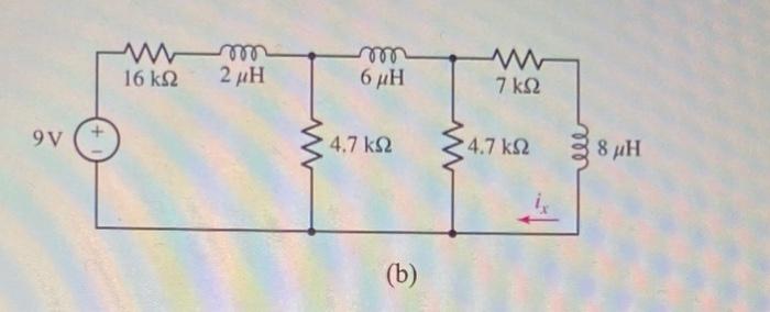 [Solved]: (b) Assume That The Circuit Shown In Figure Q2b H