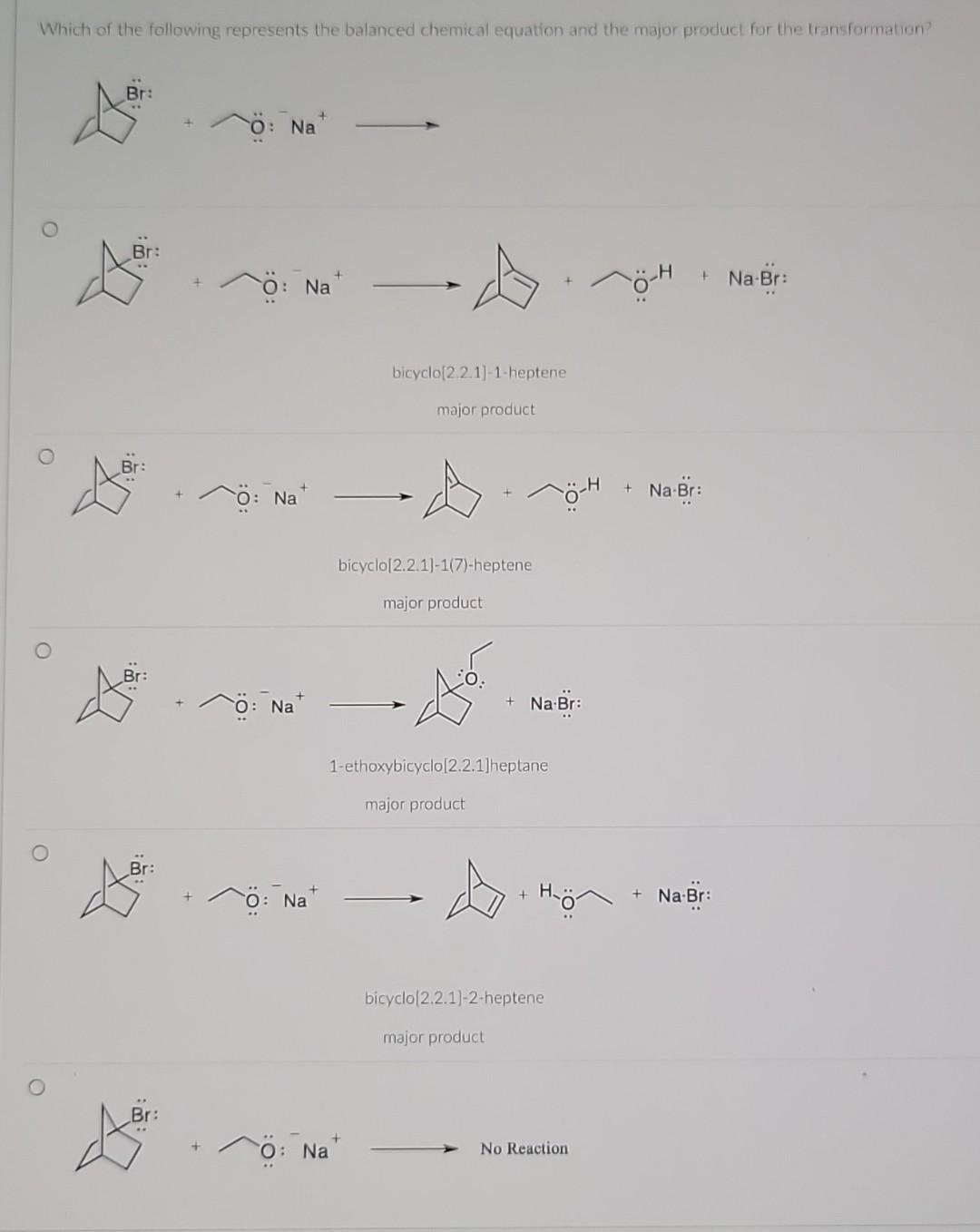 Solved Which Of The Following Represents The Balanced | Chegg.com