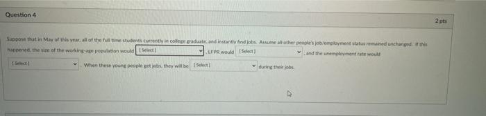 Solved Question 4 2 pts Suppose that in May of this year, | Chegg.com