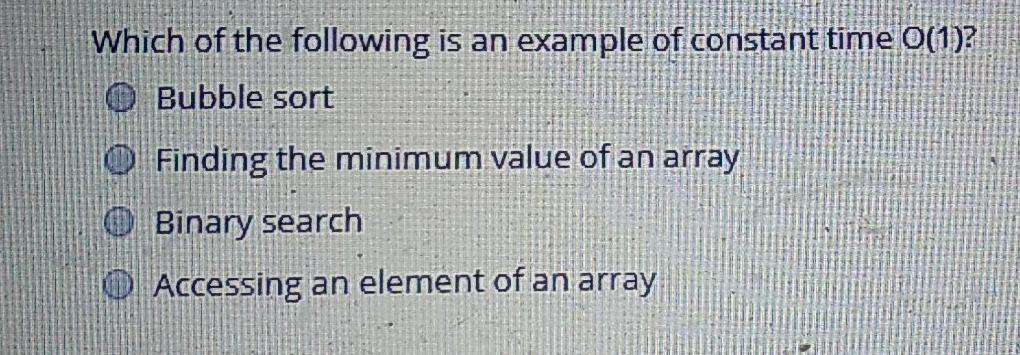 Solved The following algorithm is an example of static | Chegg.com