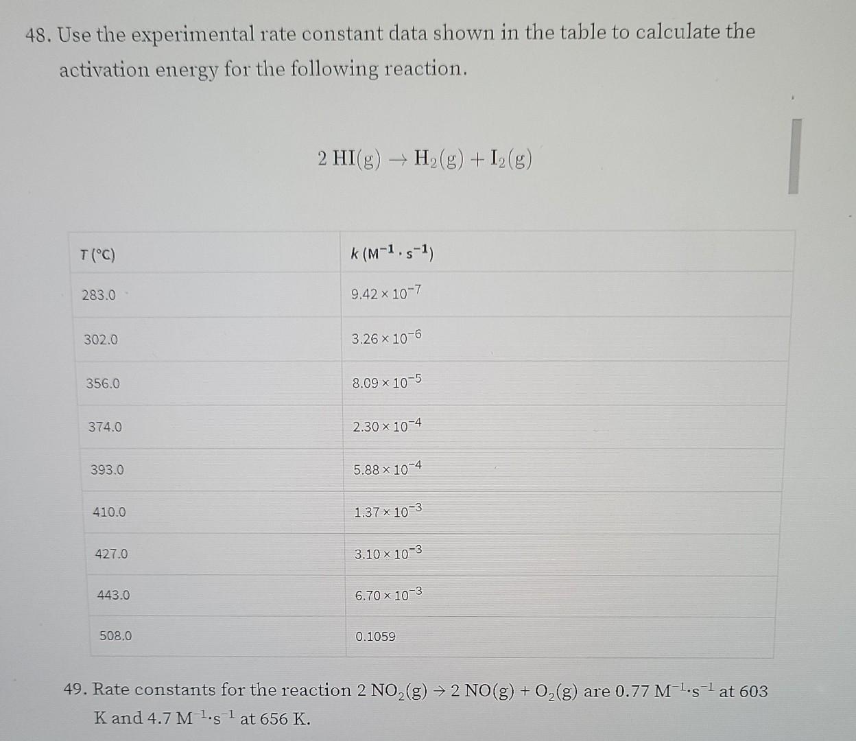 how to calculate rate constant from experimental data