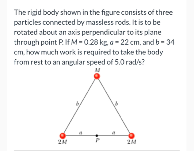 Solved The rigid body shown in the figure consists of three | Chegg.com