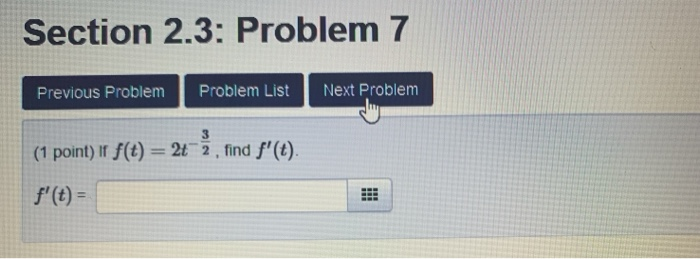 Solved Section 2.3: Problem 7 Previous Problem Problem List | Chegg.com