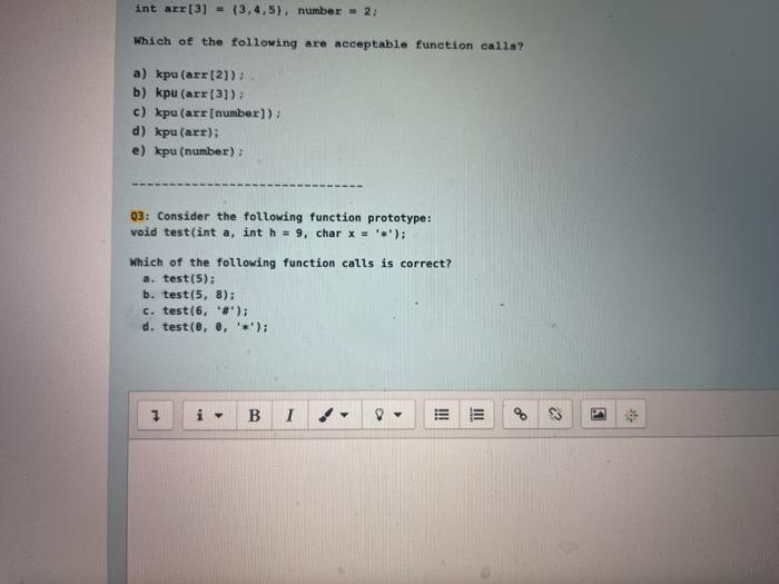 Solved Question 21 Q1: Consider the following function | Chegg.com