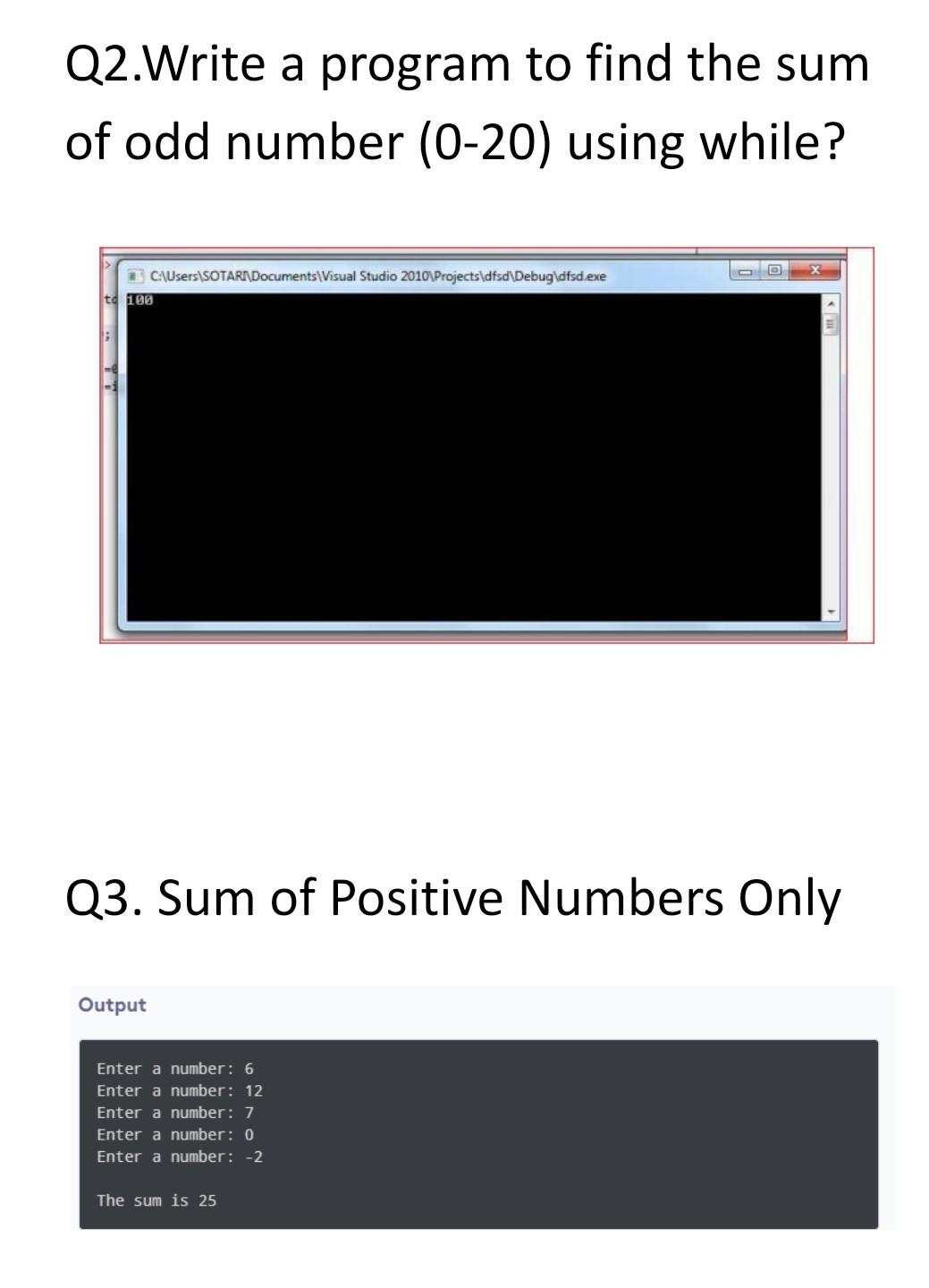 Solved 5) This program takes a positive integer from an user | Chegg.com