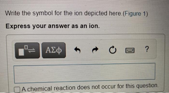 Solved Write The Symbol For The Ion Depicted Here (Figure 1) | Chegg.com