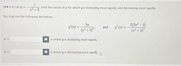 Solved 1. Find the values of x for which y is increasing | Chegg.com