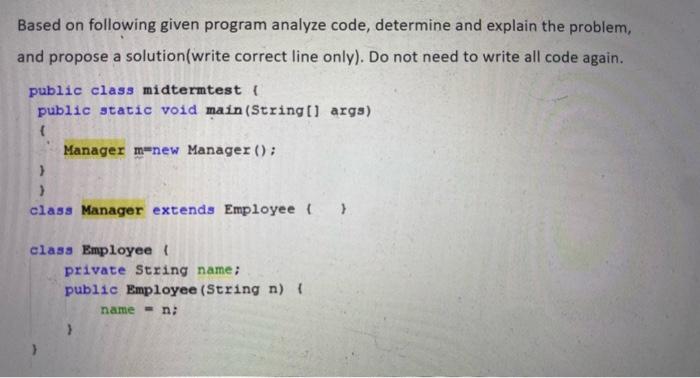 Solved Based on following given program analyze code, | Chegg.com