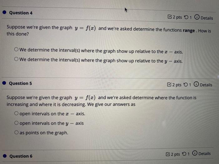 Solved Question 4 2 pts 51 Details Suppose we're given the | Chegg.com