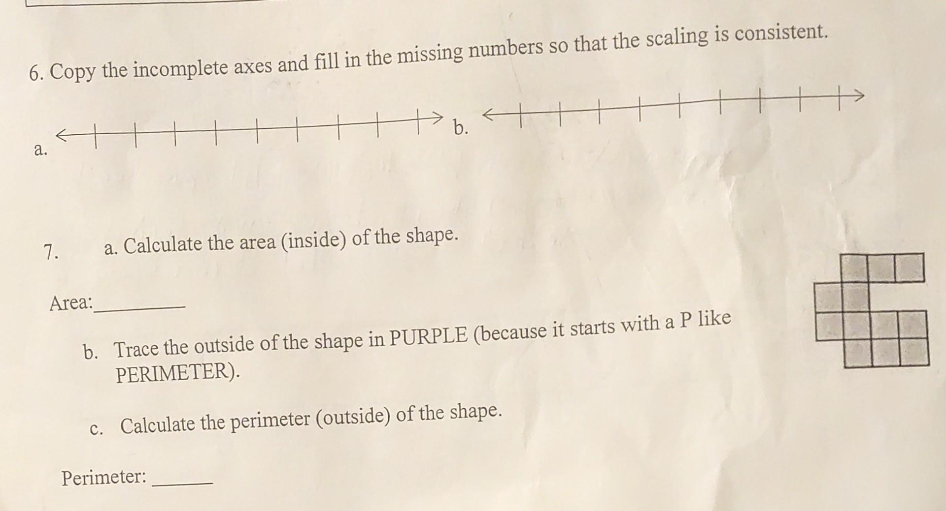 6. Copy the incomplete axes and fill in the missing | Chegg.com