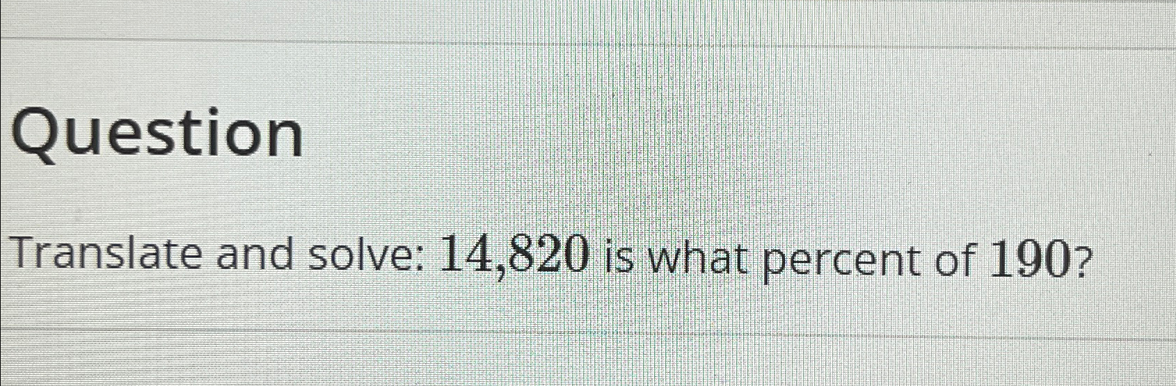 Solve 1 4 8