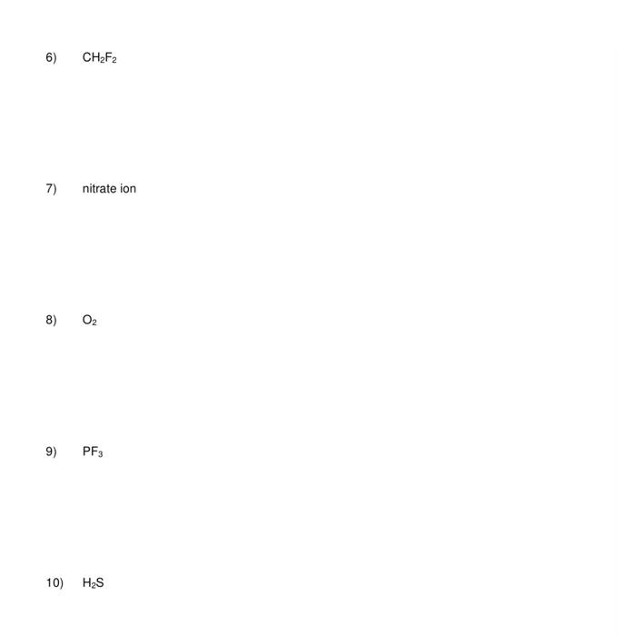 Solved Lewis Structures, VSEPR, Polarity, IM Forces For Each | Chegg.com