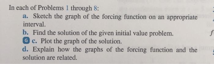 Solved In each of Problems 1 through 8: a. Sketch the graph | Chegg.com