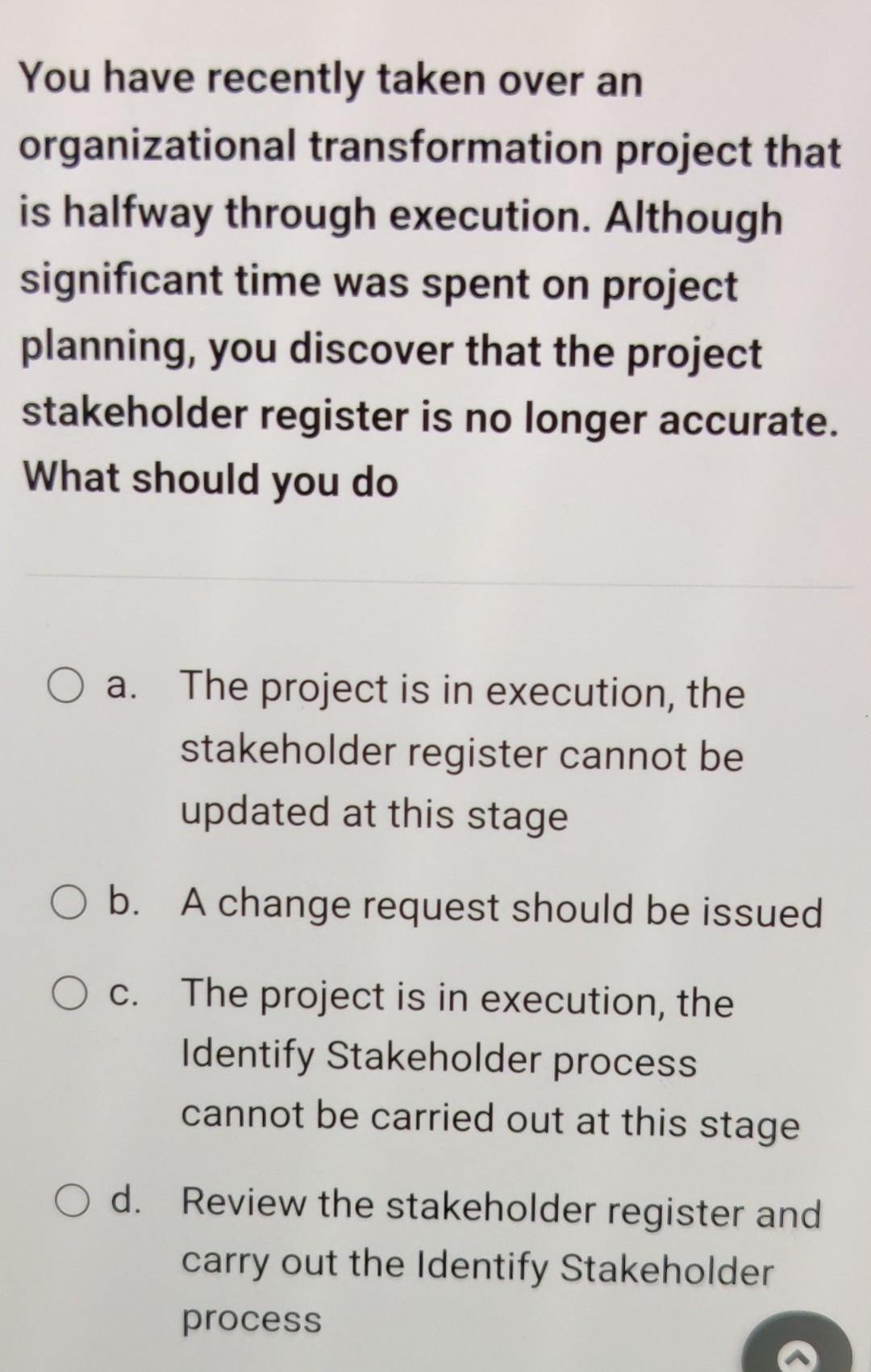 Solved What are the dimensions measured on a stakeholder