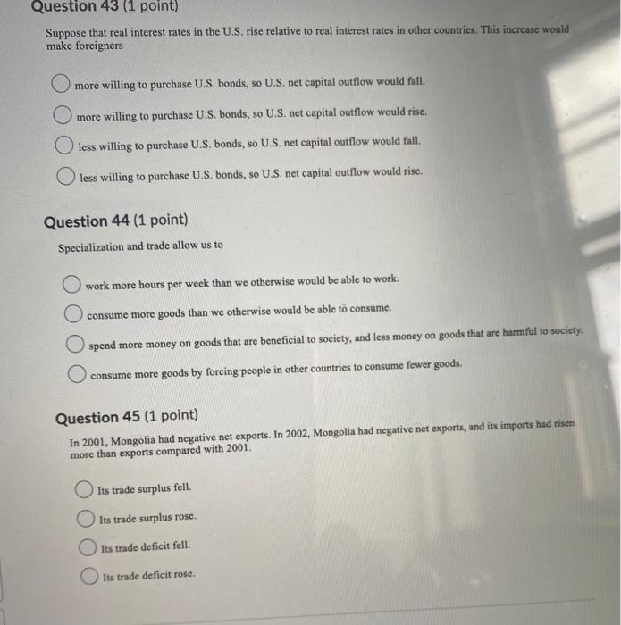 Solved Question 40 (1 point) In the nation of X, the money | Chegg.com