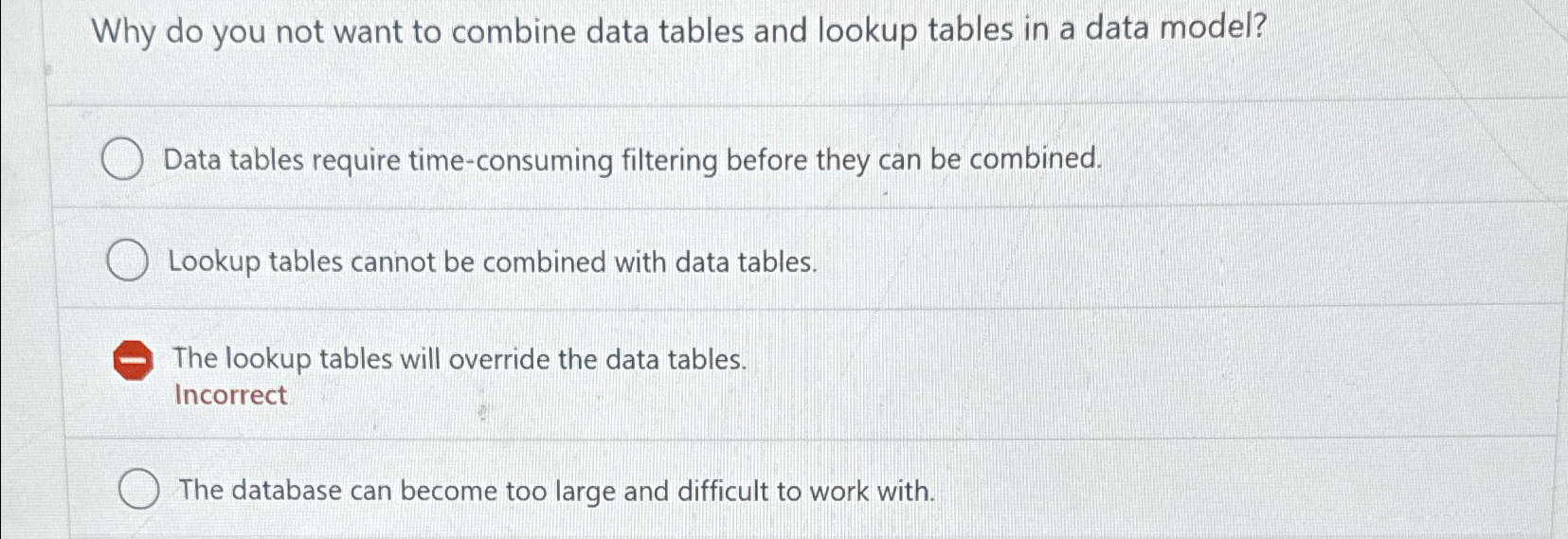 Solved Why do you not want to combine data tables and lookup