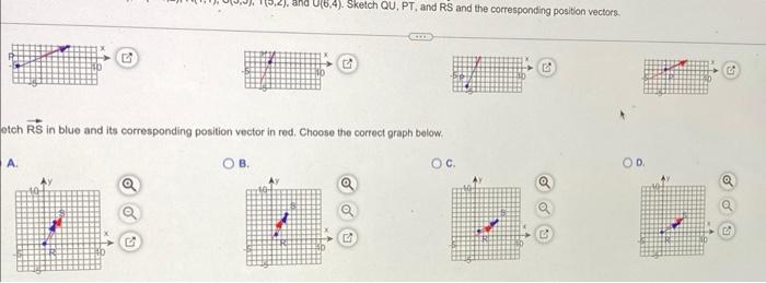 Solved Sketch QU in blue and its corresponding position | Chegg.com