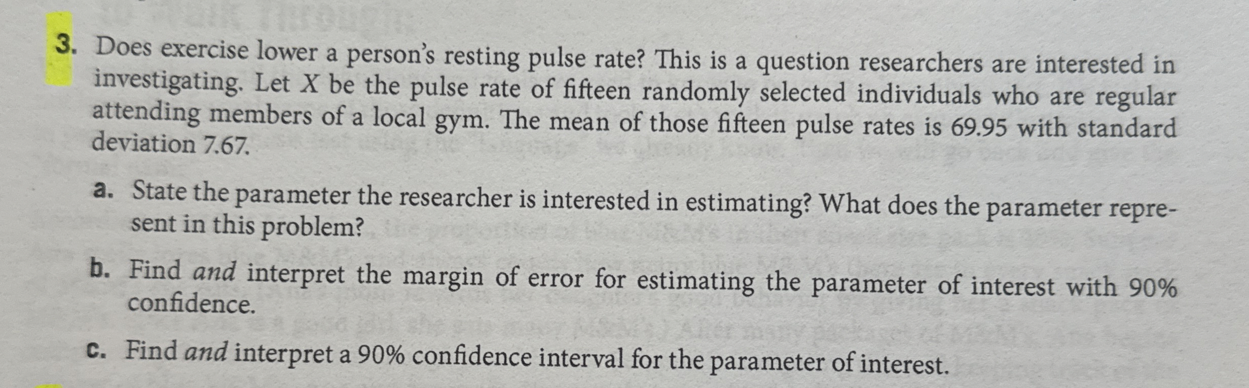 Does exercise lower a person's resting pulse rate?