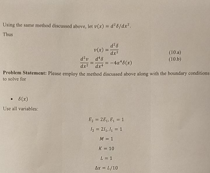 Coupled Beams Problem Figure 2 Shows A Little Mor Chegg Com