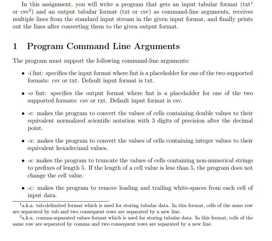 Solved In this assignment, you will write a program that | Chegg.com