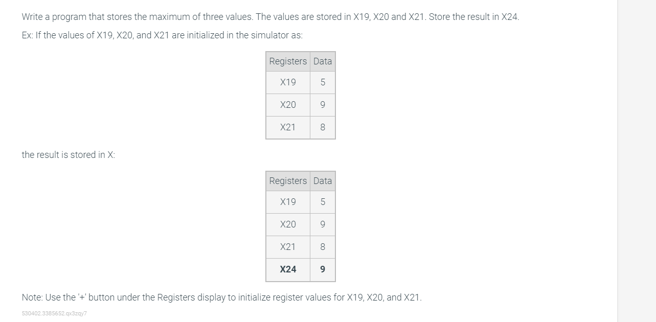 Solved Using Legv8 ﻿assembly language | Chegg.com